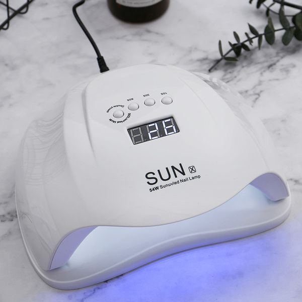 auto sensor sunx 54w uv led nail lamp dual power 36 leds nail dryer for curing gel polish manicure 10s 30s 60s timer for nails 
auto sensor sunx 54w uv led nail lamp dual power 36 leds nail dryer for curing gel polish manicure 10s 30s 60s timer for nails