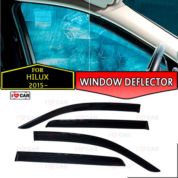 window deflectors for toyota hilux 2015- car window deflector wind guard vent sun rain visor cover car styling
window deflectors for toyota hilux 2015- car window deflector wind guard vent sun rain visor cover car styling