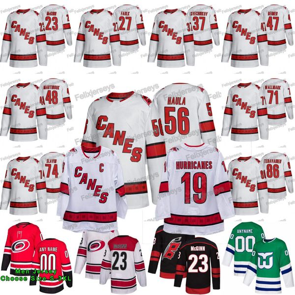 56 Erik Haula 2019-20 Carolina Hurricanes 86 Teuvo Teravainen Lucas Wallmark James Reimer Andrei Svechnikov Justin Faulk Brock McGinn Jersey
56 Erik Haula 2019-20 Carolina Hurricanes 86 Teuvo Teravainen Lucas Wallmark James Reimer Andrei Svechnikov Justin Faulk Brock McGinn Jersey