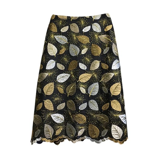 metallic gold leaf embroidery mesh skirt high waist a-line midi skirt womens summer skirts *, Black
metallic gold leaf embroidery mesh skirt high waist a-line midi skirt womens summer skirts *, Black