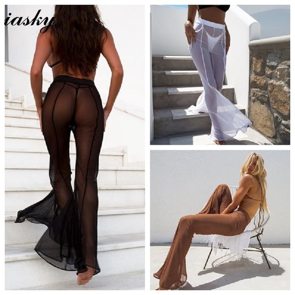 iasky see through bikini cover up women swimsuit swimwear bathing suit cover ups mesh beach pants 2018 new, Blue;gray
iasky see through bikini cover up women swimsuit swimwear bathing suit cover ups mesh beach pants 2018 new, Blue;gray
