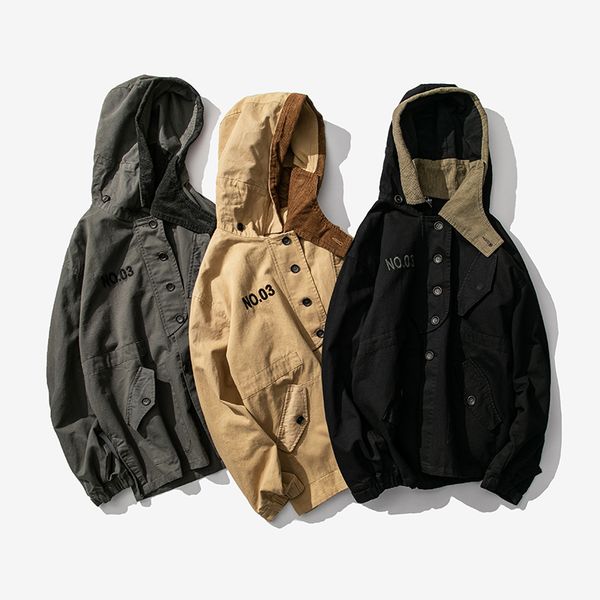autumn letter embroidery even hat loose coat harajuku style hoodies simple fashion brand winter jackets, Black;brown
autumn letter embroidery even hat loose coat harajuku style hoodies simple fashion brand winter jackets, Black;brown