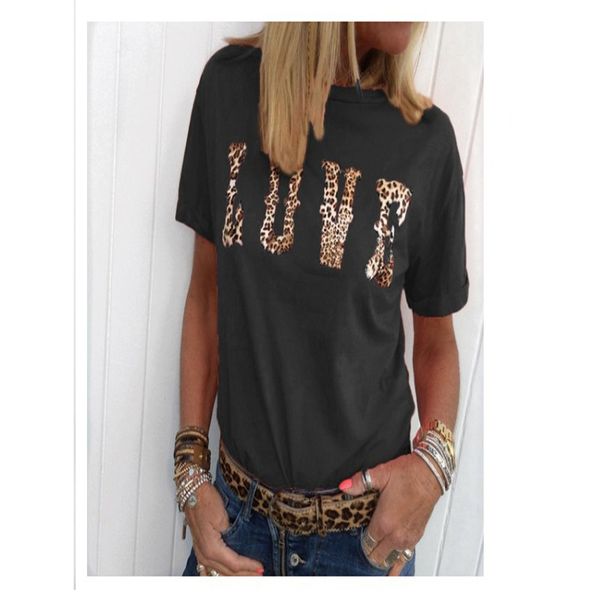 women designer t shirts fashion luxury letter printed with leopard short sleeve tshirts womens brand crew neck t-shirts tees sale, White
women designer t shirts fashion luxury letter printed with leopard short sleeve tshirts womens brand crew neck t-shirts tees sale, White