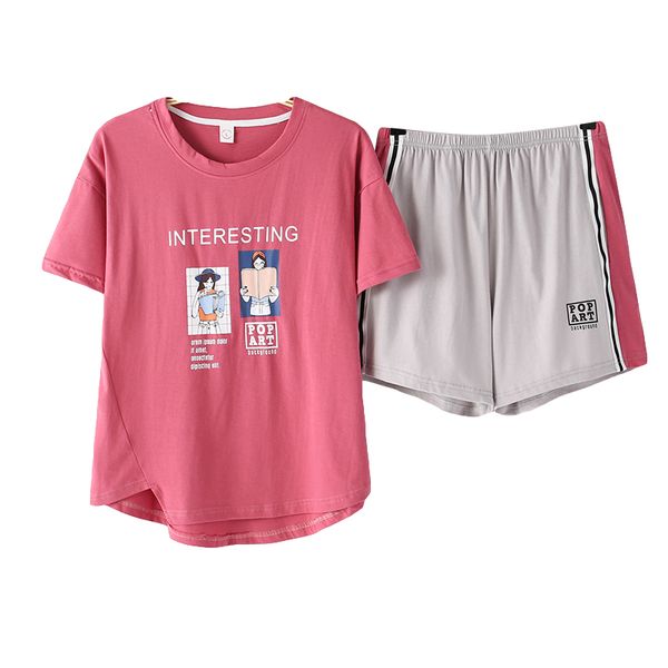 women pajama sets short 100% cotton pijama short +short pants two piece set, Blue;gray
women pajama sets short 100% cotton pijama short +short pants two piece set, Blue;gray