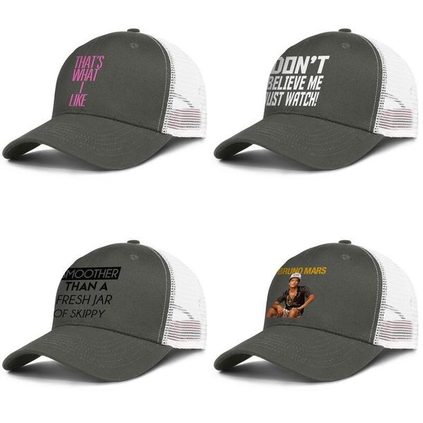 bruno mars for men and women adjustable trucker meshcap golf vintage personalized unique baseballhats just the way you are xxivk magic, Blue;gray
bruno mars for men and women adjustable trucker meshcap golf vintage personalized unique baseballhats just the way you are xxivk magic, Blue;gray