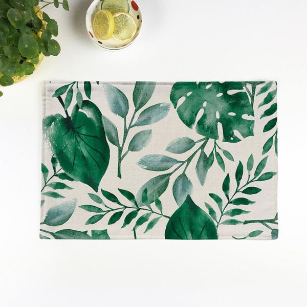 green leaf plants printing placemats table mats dining pad tableware mat
green leaf plants printing placemats table mats dining pad tableware mat