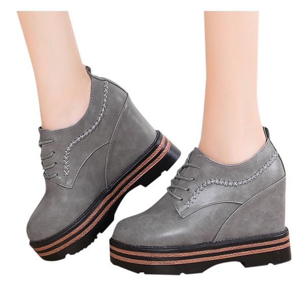2020 leather boots women wedges shoes lace-up increasing booties high heels boots women high heels thick-soled sport shoes woman, Black
2020 leather boots women wedges shoes lace-up increasing booties high heels boots women high heels thick-soled sport shoes woman, Black
