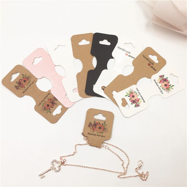 100 pcs 9x3.5cm variety of style kraft paper necklace card diy handmade bracelet / pendant packaging display card, Pink;blue
100 pcs 9x3.5cm variety of style kraft paper necklace card diy handmade bracelet / pendant packaging display card, Pink;blue