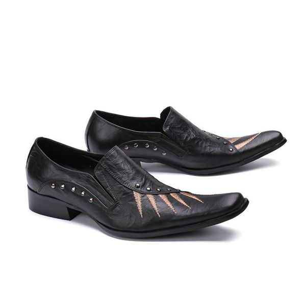genuine leather print brogue business fashion square toe shoes black formal korean style dress shoes
genuine leather print brogue business fashion square toe shoes black formal korean style dress shoes