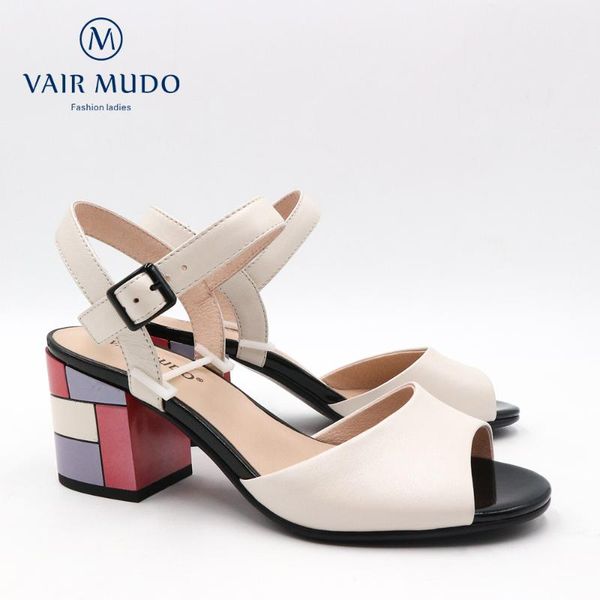 vair mudo 2020 new fashion women sandals thick heels genuine leather fish mouth handmade pink white colour lady shoes lx35, Black
vair mudo 2020 new fashion women sandals thick heels genuine leather fish mouth handmade pink white colour lady shoes lx35, Black