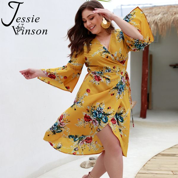 jessie vinson long sleeve v-neck floral print summer dress plus size women flare sleeve hollow out beach wrap dress sundresses, Black;gray
jessie vinson long sleeve v-neck floral print summer dress plus size women flare sleeve hollow out beach wrap dress sundresses, Black;gray
