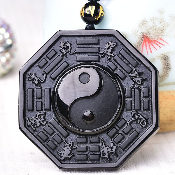 drop shipping natural black obsidian hand carved chinese taiji bagua lucky energy necklace pendant fashion jewelry
drop shipping natural black obsidian hand carved chinese taiji bagua lucky energy necklace pendant fashion jewelry