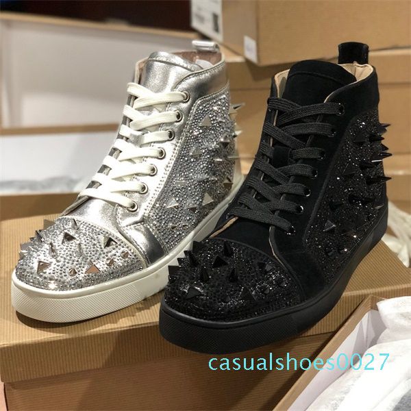 2019 luxury orlato кроссовки red bottom младший шипы тренеры мужчины высокого топ плоские туфли мода танцы обувь с box us12.5 c27, Black
2019 luxury orlato кроссовки red bottom младший шипы тренеры мужчины высокого топ плоские туфли мода танцы обувь с box us12.5 c27, Black