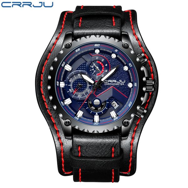 reloj hombre crrju men watch leather automatic date quartz watches waterproof sport watch clock relogio masculino, Slivery;brown
reloj hombre crrju men watch leather automatic date quartz watches waterproof sport watch clock relogio masculino, Slivery;brown