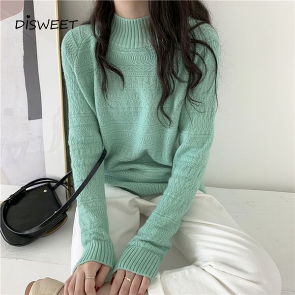 autumn high collar knit sweater woman korean long sleeve loose solid color sweater ladies casual long warm women's 2019, White;black
autumn high collar knit sweater woman korean long sleeve loose solid color sweater ladies casual long warm women's 2019, White;black
