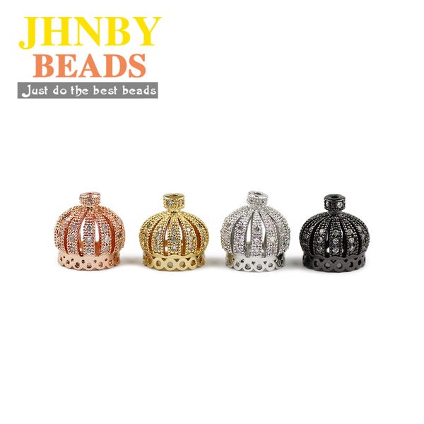 jhnby 4pcs crown cap pendant copper brass spacer loose beads micro pave cz zircon charms jewelry bracelet making diy findings, Silver
jhnby 4pcs crown cap pendant copper brass spacer loose beads micro pave cz zircon charms jewelry bracelet making diy findings, Silver