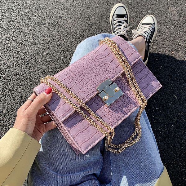 crocodile pattern pu leather flap bags for women 2020 purple shoulder crossbody handbags lady travel small cross body bag
crocodile pattern pu leather flap bags for women 2020 purple shoulder crossbody handbags lady travel small cross body bag