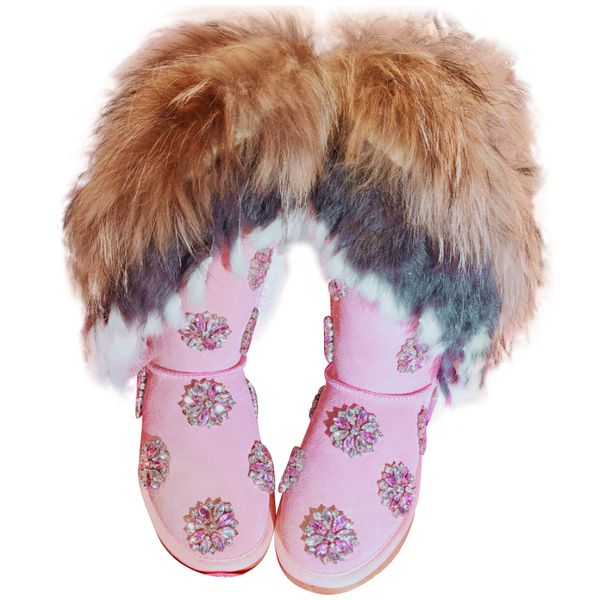 suede leather real fur thigh high boots bling crystals knee boots women winter snow warm plush winter shoes, Black
suede leather real fur thigh high boots bling crystals knee boots women winter snow warm plush winter shoes, Black