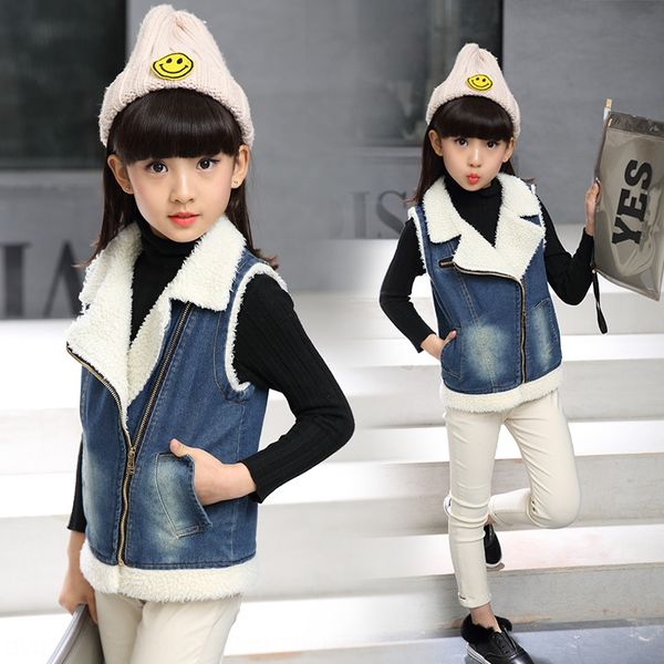 clothing coat girls 2019 autumn lamb wool denim vest children's leisure medium and large children's fashion coat, Camo
clothing coat girls 2019 autumn lamb wool denim vest children's leisure medium and large children's fashion coat, Camo