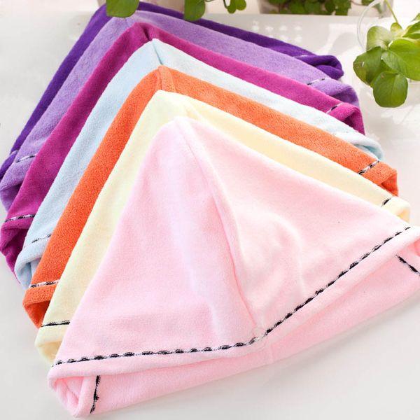 quick-drying thicken bath towel microfiber hair dry cap 1pcs women hair hat super absorbent bathroom accessories