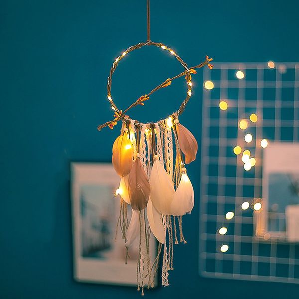 xr039 wind chimes handmade dream catcher net wall hanging dreamcatcher craft gift home decoration
xr039 wind chimes handmade dream catcher net wall hanging dreamcatcher craft gift home decoration