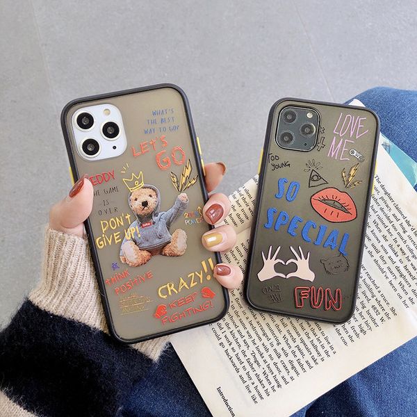 new luxury designer fashion print lips bear phone case for iphone 11 pro max x xs max xr 8 7 plus soft scrub shell skin cover
new luxury designer fashion print lips bear phone case for iphone 11 pro max x xs max xr 8 7 plus soft scrub shell skin cover