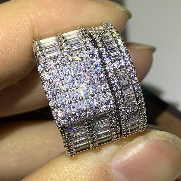 choucong handmade brand new vintage jewelry 925 sterling silver couple rings white z cz diamond women party wedding bridal ring set gift, Slivery;golden
choucong handmade brand new vintage jewelry 925 sterling silver couple rings white z cz diamond women party wedding bridal ring set gift, Slivery;golden