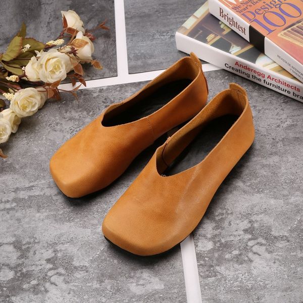 women flat shoes genuine leather spring autumn handmade square toe casual retro slip on women loafers single flat shoes, Black
women flat shoes genuine leather spring autumn handmade square toe casual retro slip on women loafers single flat shoes, Black