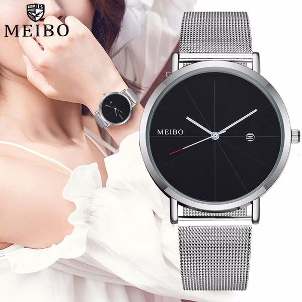 meibo women stainless steel watch with calendar ladies quartz wristwatches clock, Slivery;brown
meibo women stainless steel watch with calendar ladies quartz wristwatches clock, Slivery;brown
