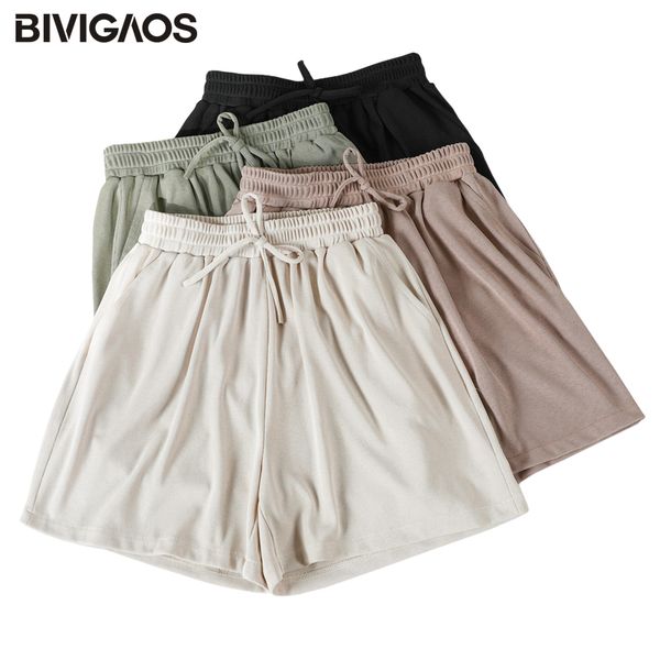 women's shorts bivigaos summer sweet women drawstring casual plus size loose wide leg ladies lungewear, White;black
women's shorts bivigaos summer sweet women drawstring casual plus size loose wide leg ladies lungewear, White;black
