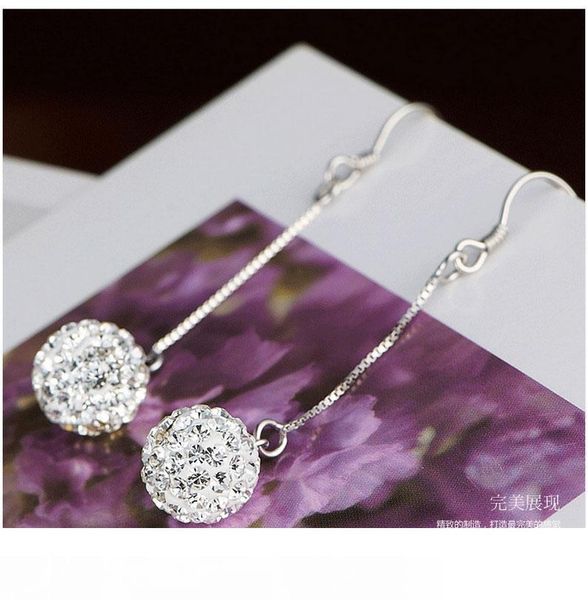 female temperament princess ball shambhala earrings earrings explosion models tassels long section of diamond-studded crystal ball earrings, Golden;silver
female temperament princess ball shambhala earrings earrings explosion models tassels long section of diamond-studded crystal ball earrings, Golden;silver