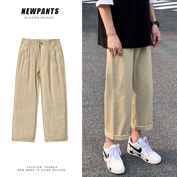 m-3xl streetwear men wide leg pants casual elastic waist hip hop pants solid color straight ankle male summer fashion, Black
m-3xl streetwear men wide leg pants casual elastic waist hip hop pants solid color straight ankle male summer fashion, Black