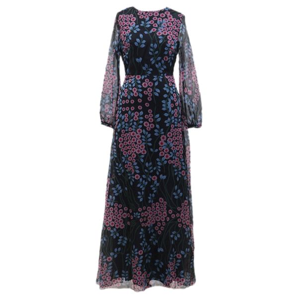 elegant spring autumn women dress casual flower print maxi dresses fashion tunic dress, Black;gray
elegant spring autumn women dress casual flower print maxi dresses fashion tunic dress, Black;gray