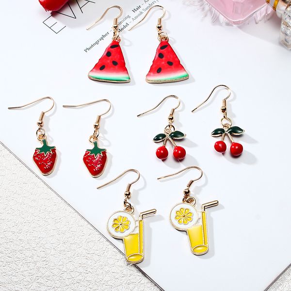 fashion fruit earrings women jewelry charm gifts wholesale metal resin long drop dangle earrings eardrop, Silver
fashion fruit earrings women jewelry charm gifts wholesale metal resin long drop dangle earrings eardrop, Silver