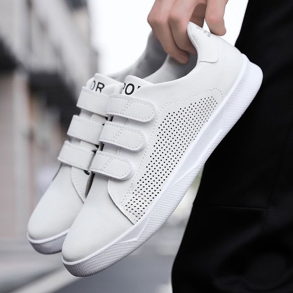 2019 spring new style men sneakers korean-style trend versatile hollow out men's shoes casual flat white shoes men's, Black
2019 spring new style men sneakers korean-style trend versatile hollow out men's shoes casual flat white shoes men's, Black