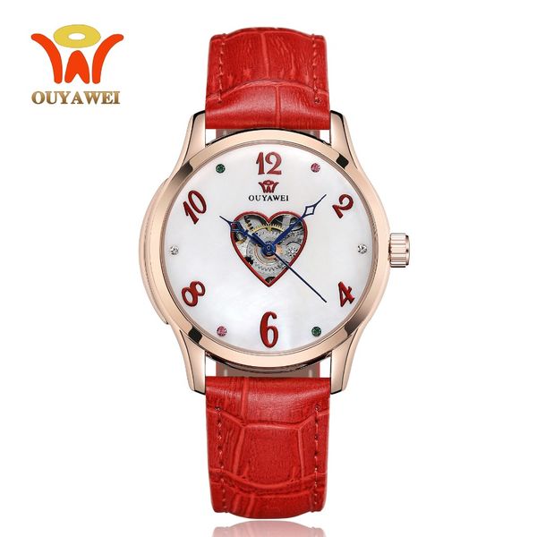 oyw automatic mechanical lady watch fashion leather strap skeleton elegant woman wristwatch rose gold alloy waterproof clocks, Slivery;brown
oyw automatic mechanical lady watch fashion leather strap skeleton elegant woman wristwatch rose gold alloy waterproof clocks, Slivery;brown