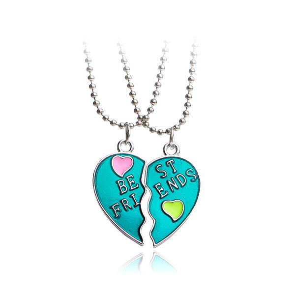 2020 green puzzle heart friends forever bff 2 pendant necklace couple friendship jewelry souvenir gifts for girlfriends, Silver
2020 green puzzle heart friends forever bff 2 pendant necklace couple friendship jewelry souvenir gifts for girlfriends, Silver