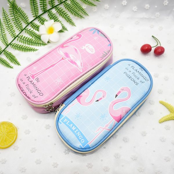 1 pcs creative pencil case pu flamingo large zipper pencil bags pen holders school supplies stationery box
1 pcs creative pencil case pu flamingo large zipper pencil bags pen holders school supplies stationery box