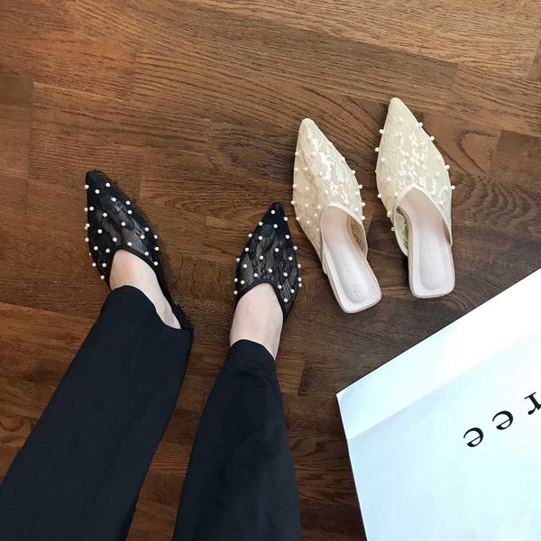 mesh breathable fashion mules shoes women slippers house slippers outdoor luxury pearl decoration slides woman shoes luxury, Black
mesh breathable fashion mules shoes women slippers house slippers outdoor luxury pearl decoration slides woman shoes luxury, Black