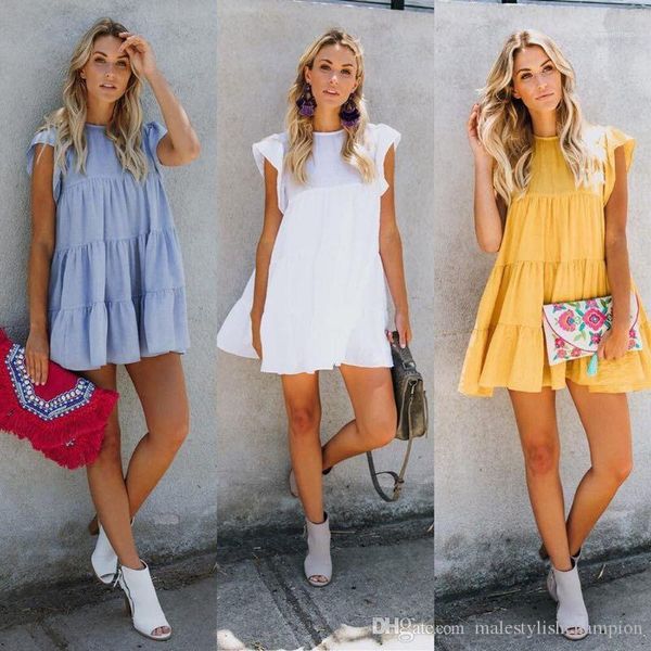 dresses loose seaside peplum solid color fashion short sleeve holiday ladies dresses summer beach womens, Black;gray
dresses loose seaside peplum solid color fashion short sleeve holiday ladies dresses summer beach womens, Black;gray
