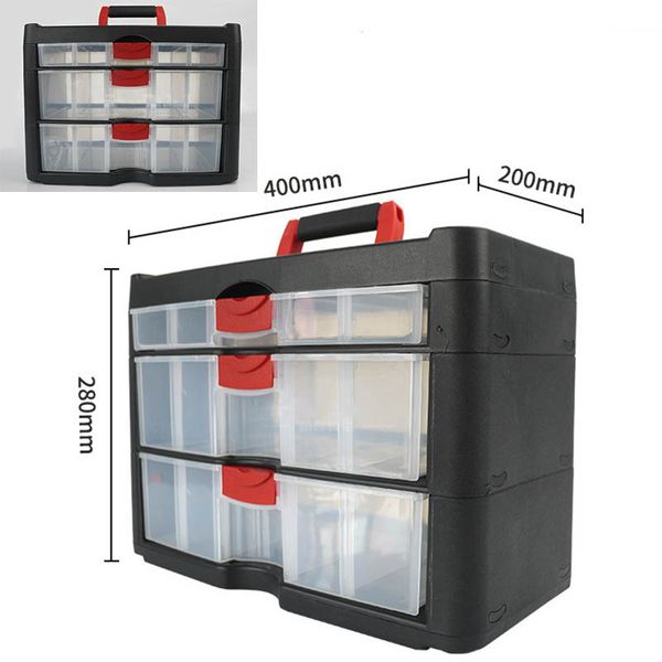 drawer-type toolbox large thickened three-layer storage box plastic parts component box household tool
drawer-type toolbox large thickened three-layer storage box plastic parts component box household tool