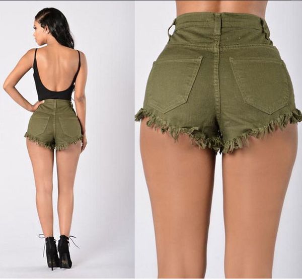 women denim shorts solid punk rock high waist shorts casual jeans, White;black
women denim shorts solid punk rock high waist shorts casual jeans, White;black