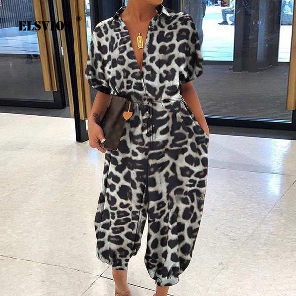 2020 summer leopard print button jumpsuit women v neck short sleeve playsuit elegant office lady overalls loose trouser pockets, Black;white
2020 summer leopard print button jumpsuit women v neck short sleeve playsuit elegant office lady overalls loose trouser pockets, Black;white