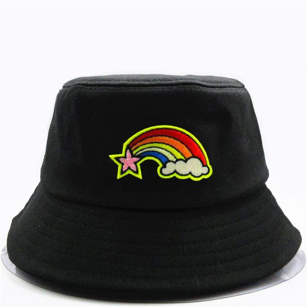 the new style rainbow embroidery bucket hat fisherman hat outdoor travel sun cap hats for child men and women 149
the new style rainbow embroidery bucket hat fisherman hat outdoor travel sun cap hats for child men and women 149