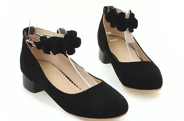 2019 suede flower women's shoes in spring and autumn with new style low heel shallow mouth, Black
2019 suede flower women's shoes in spring and autumn with new style low heel shallow mouth, Black