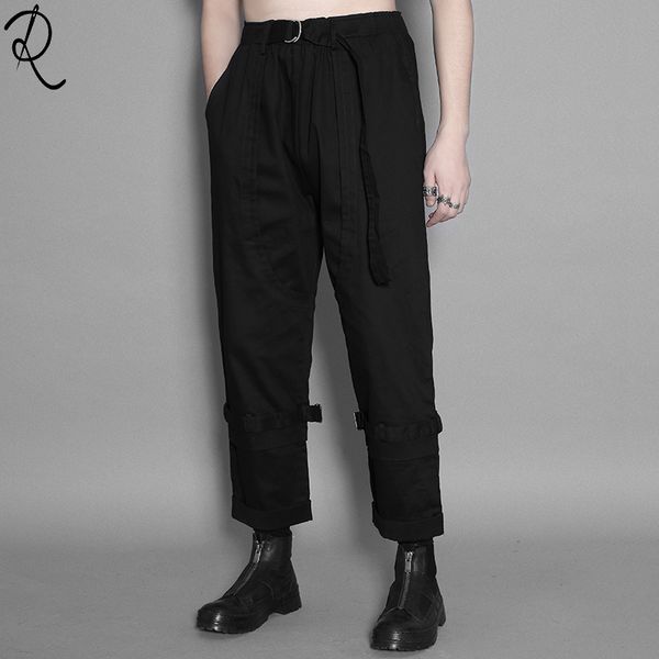 men's pants wear british spring personality splicing casual overalls fashion nine, Black
men's pants wear british spring personality splicing casual overalls fashion nine, Black
