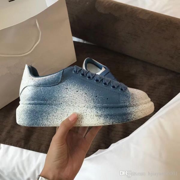new season inkjet designer shoes fashion luxury women's shoes men's leather lace platform super large soles sports shoes white bla, Black
new season inkjet designer shoes fashion luxury women's shoes men's leather lace platform super large soles sports shoes white bla, Black