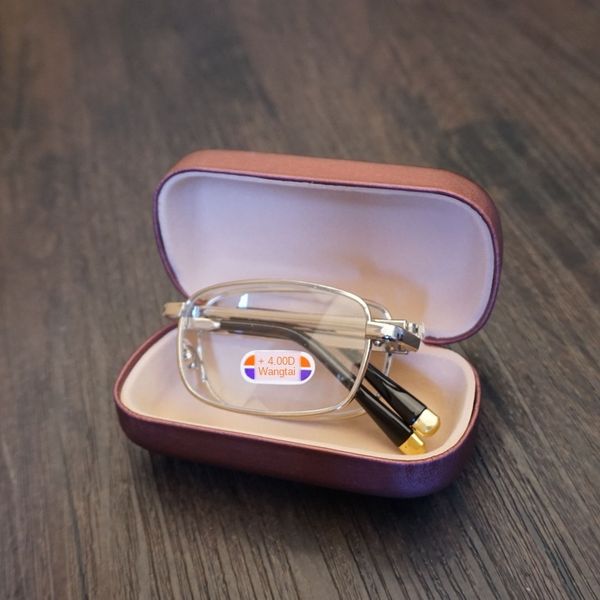 pqdun wangtai selected high-end folding presbyopic presbyopic glasses glasses optical glass sheet men's and women's portable facto, Silver
pqdun wangtai selected high-end folding presbyopic presbyopic glasses glasses optical glass sheet men's and women's portable facto, Silver