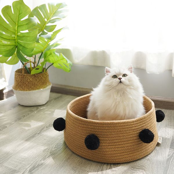 

nordic cat litter summer seasons универсальный многоцветный шерстяной ватный мяч pet bed house вилла маленькая собака питомник завод поставк