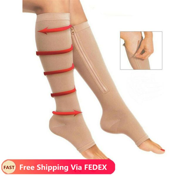women zipper compression socks comfortable zip leg support knee sox open toe sock s/m/xl/xxl new
women zipper compression socks comfortable zip leg support knee sox open toe sock s/m/xl/xxl new